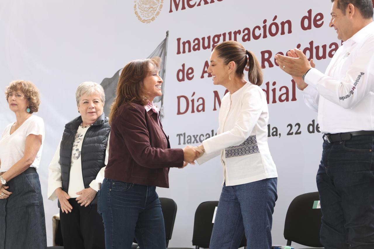 'Lorena ya se nos adelantó; tienen una gran gobernadora, porque ya a agua a muchos municipios': Claudia Sheinbaum